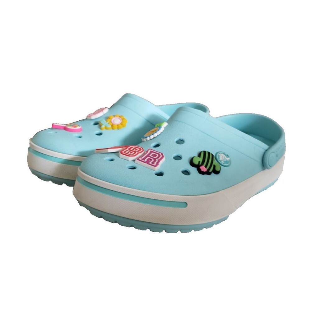 Crocs Crocband II Clogs Iced Blue Unisex ~ Women's Size 9 Men's Size 7‎